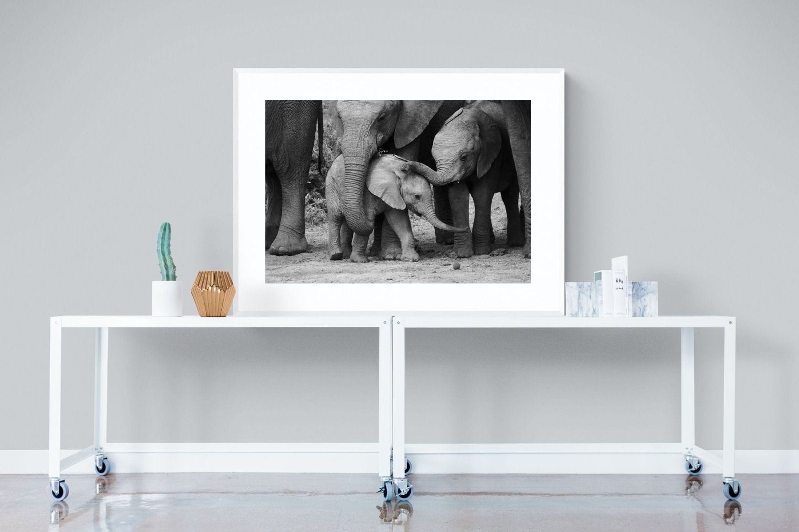 Family Ties-Wall_Art-120 x 90cm-Framed Print-White-Pixalot