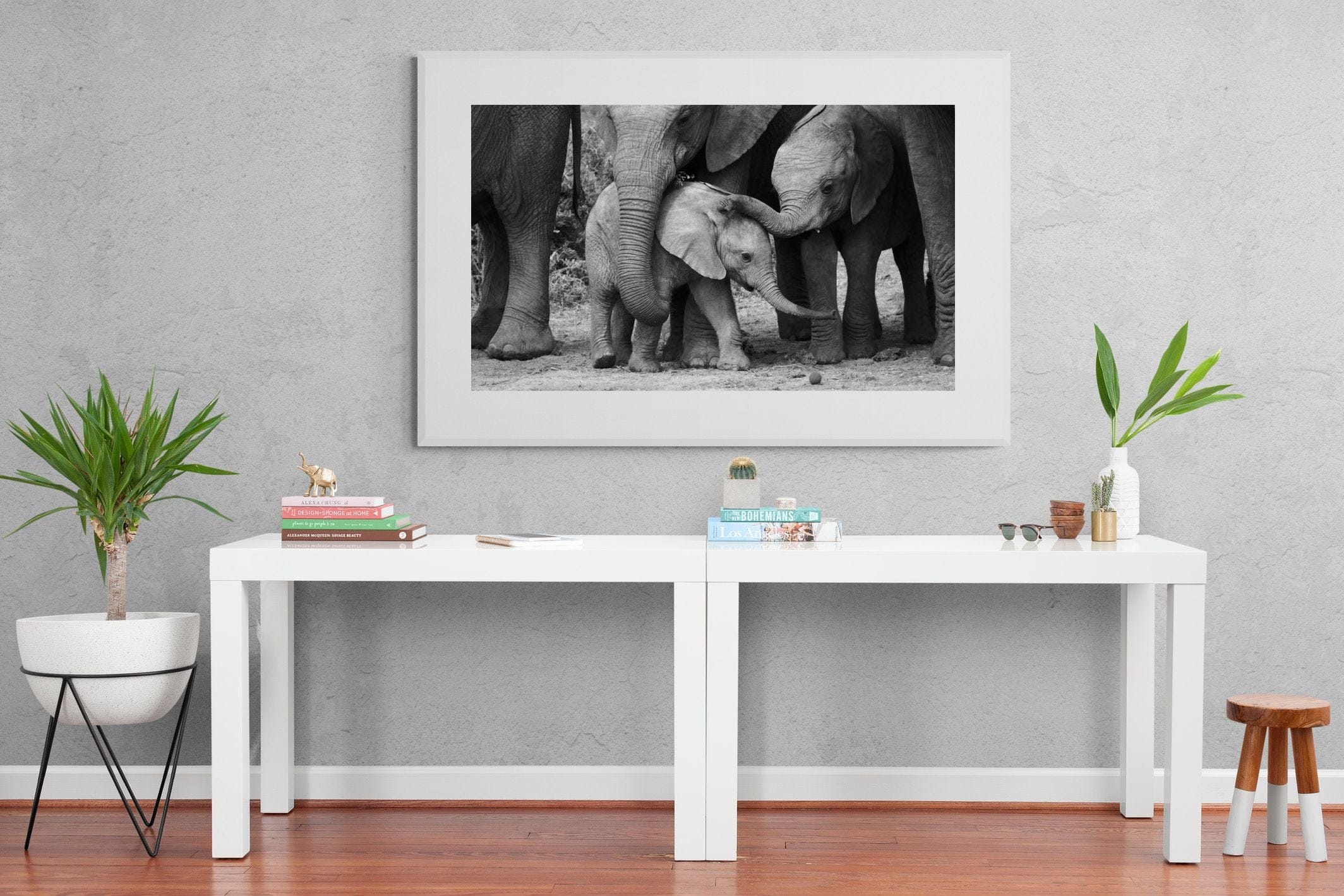 Family Ties-Wall_Art-150 x 100cm-Framed Print-White-Pixalot