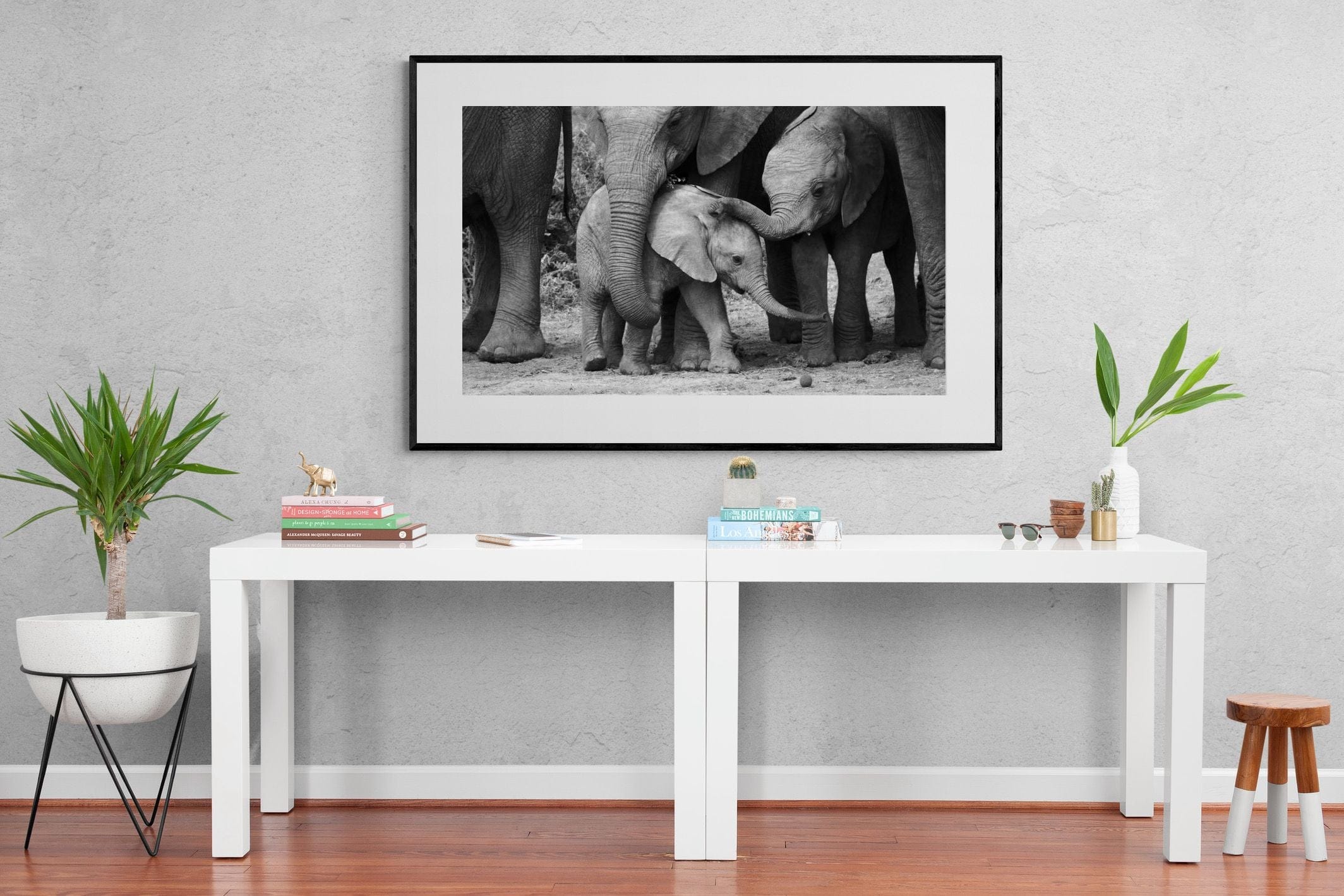 Family Ties-Wall_Art-150 x 100cm-Framed Print-Black-Pixalot