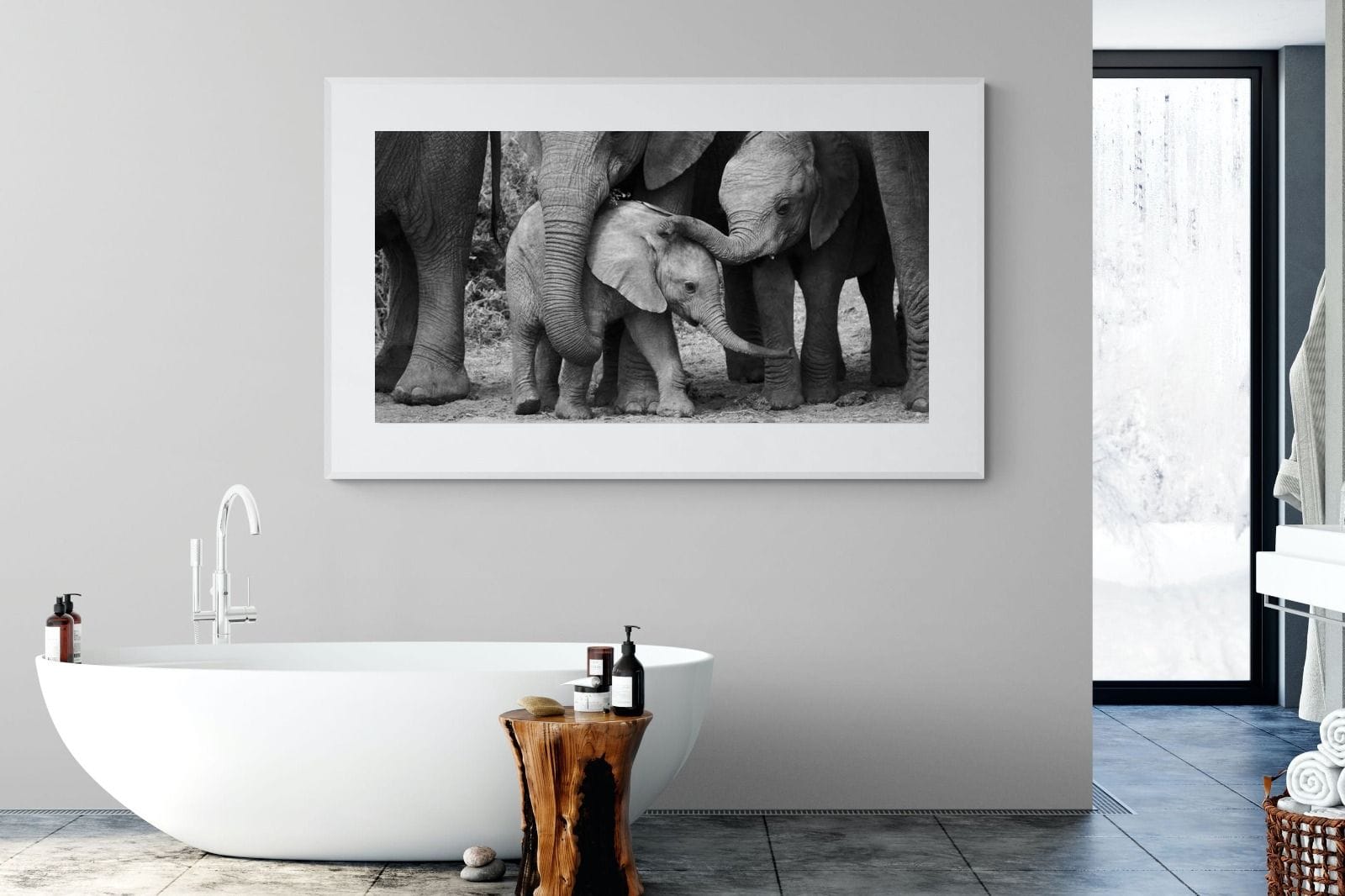 Family Ties-Wall_Art-180 x 110cm-Framed Print-White-Pixalot