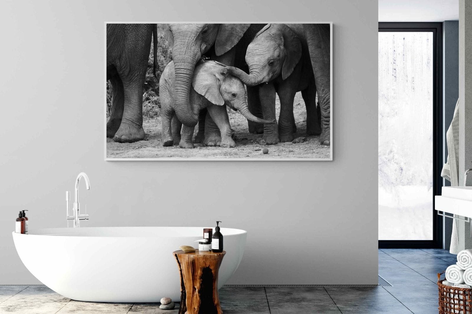 Family Ties-Wall_Art-180 x 110cm-Mounted Canvas-White-Pixalot