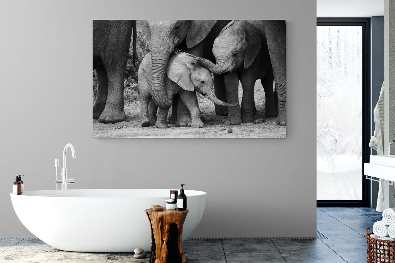 Family Ties-Wall_Art-180 x 110cm-Mounted Canvas-No Frame-Pixalot
