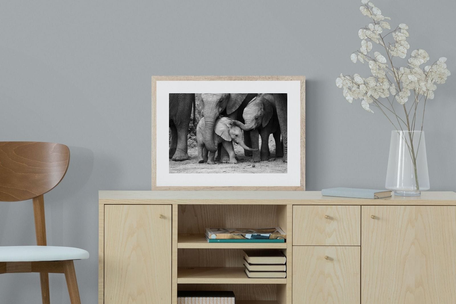 Family Ties-Wall_Art-60 x 45cm-Framed Print-Wood-Pixalot