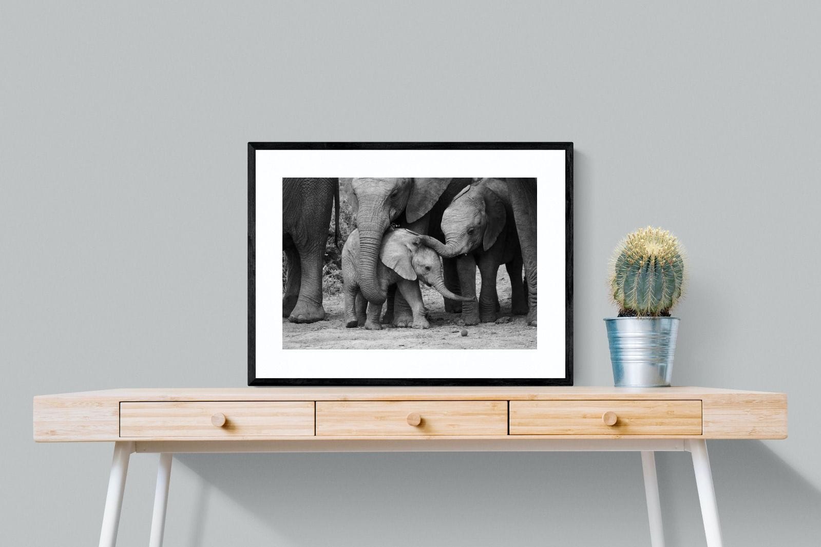 Family Ties-Wall_Art-80 x 60cm-Framed Print-Black-Pixalot