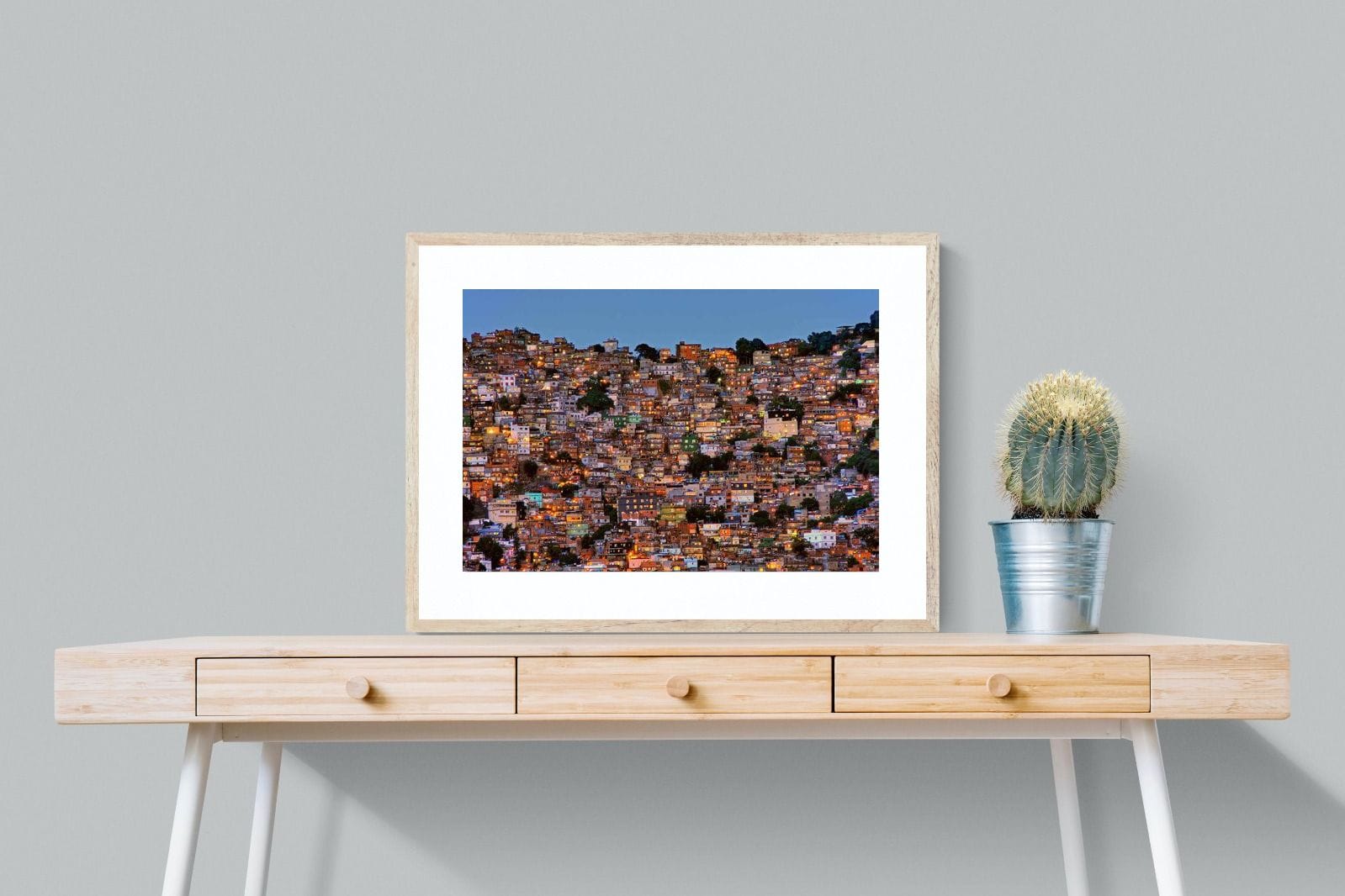 Favela da Rocinha-Wall_Art-80 x 60cm-Framed Print-Wood-Pixalot