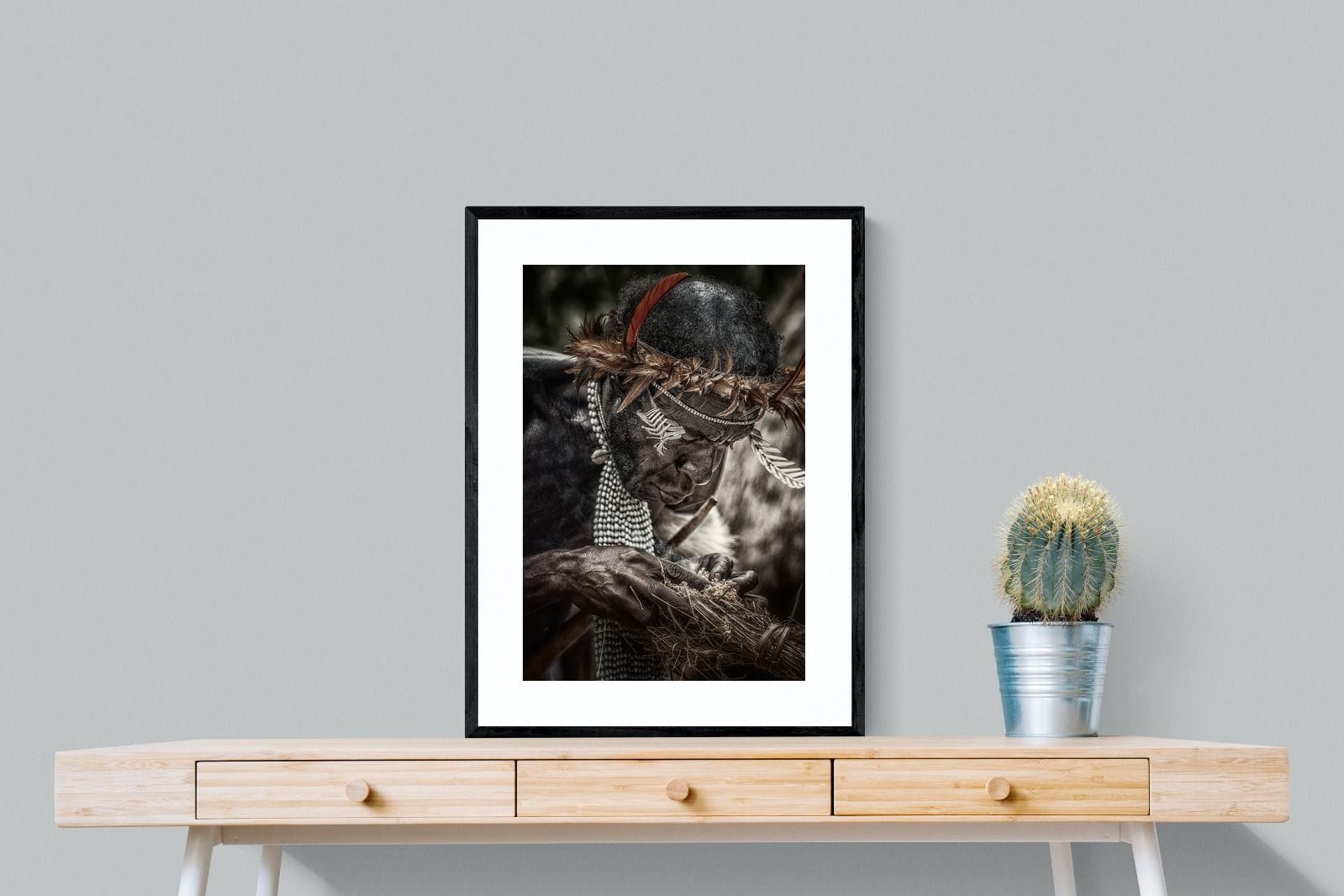 Fire Starter-Wall_Art-60 x 80cm-Framed Print-Black-Pixalot