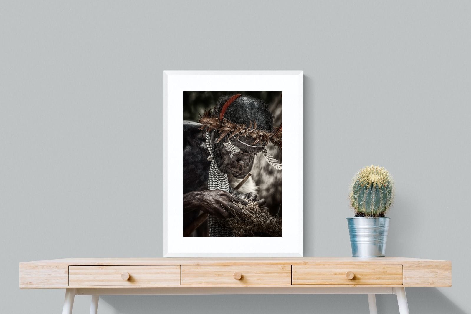 Fire Starter-Wall_Art-60 x 80cm-Framed Print-White-Pixalot