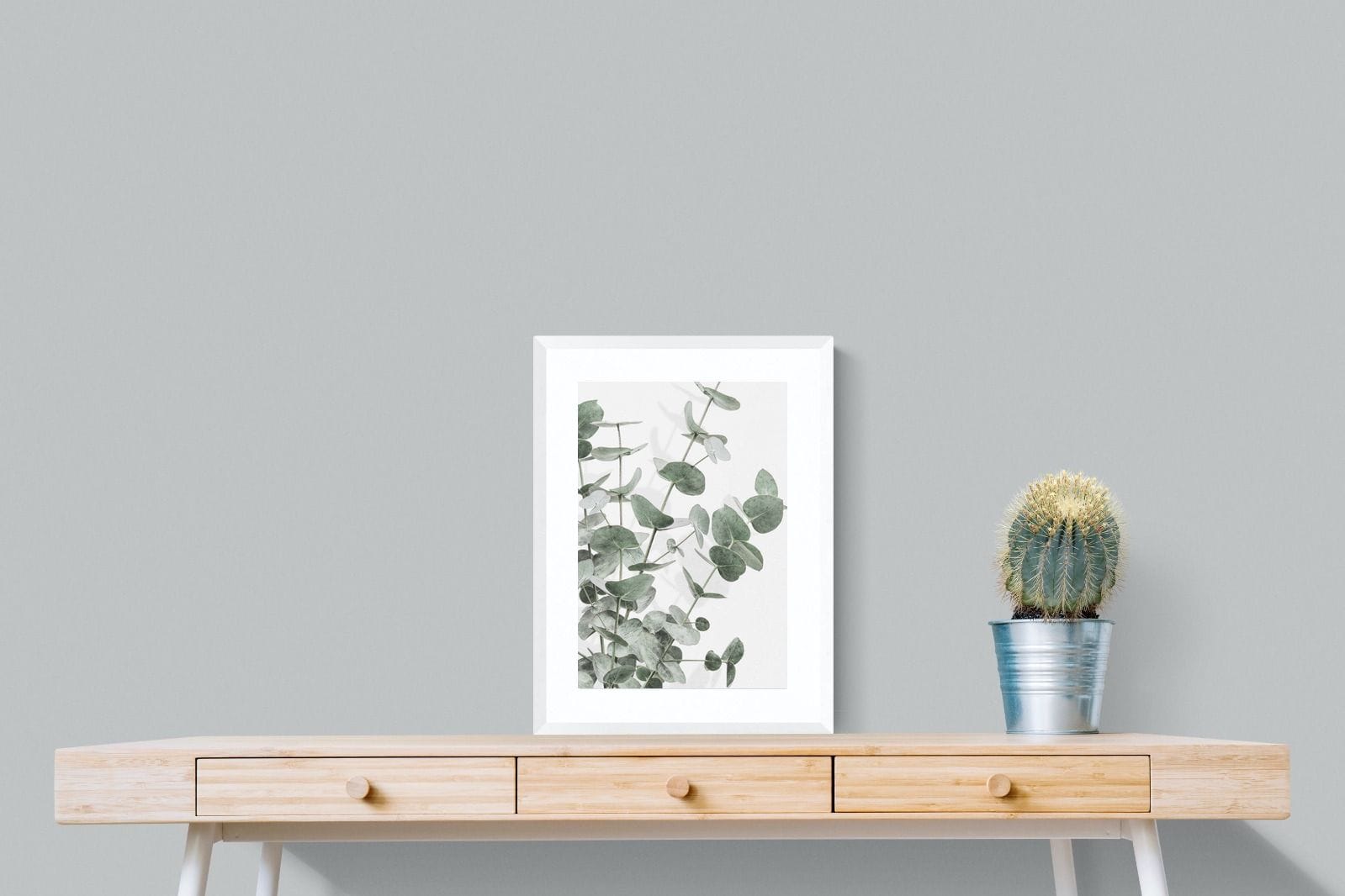 Flourishing Eucalyptus-Wall_Art-45 x 60cm-Framed Print-White-Pixalot