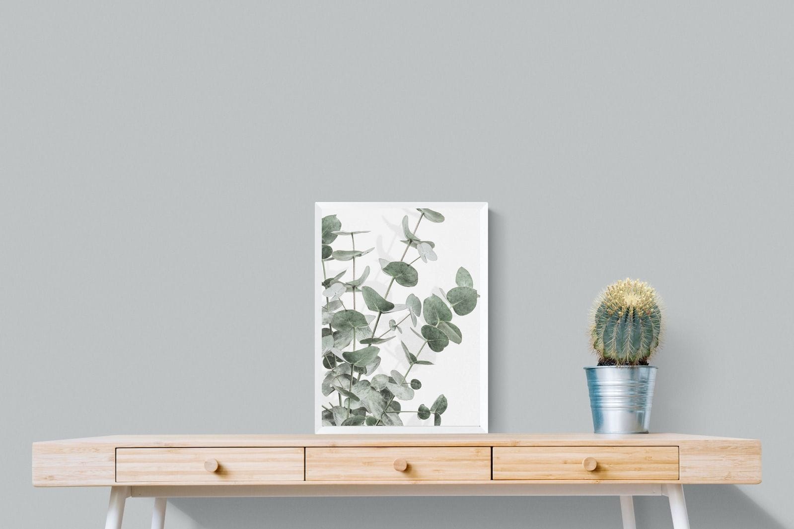 Flourishing Eucalyptus-Wall_Art-45 x 60cm-Mounted Canvas-White-Pixalot