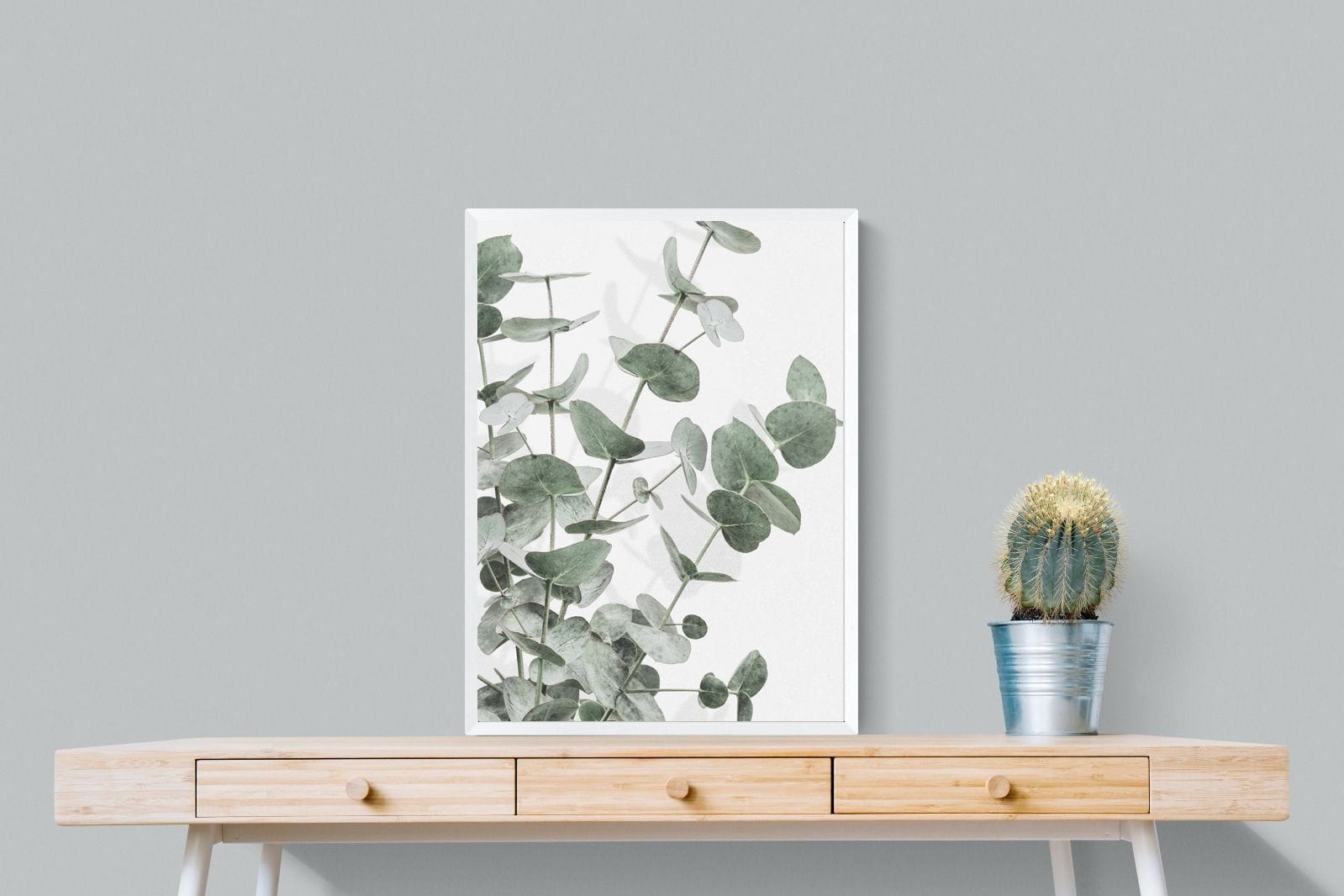Flourishing Eucalyptus-Wall_Art-60 x 80cm-Mounted Canvas-White-Pixalot