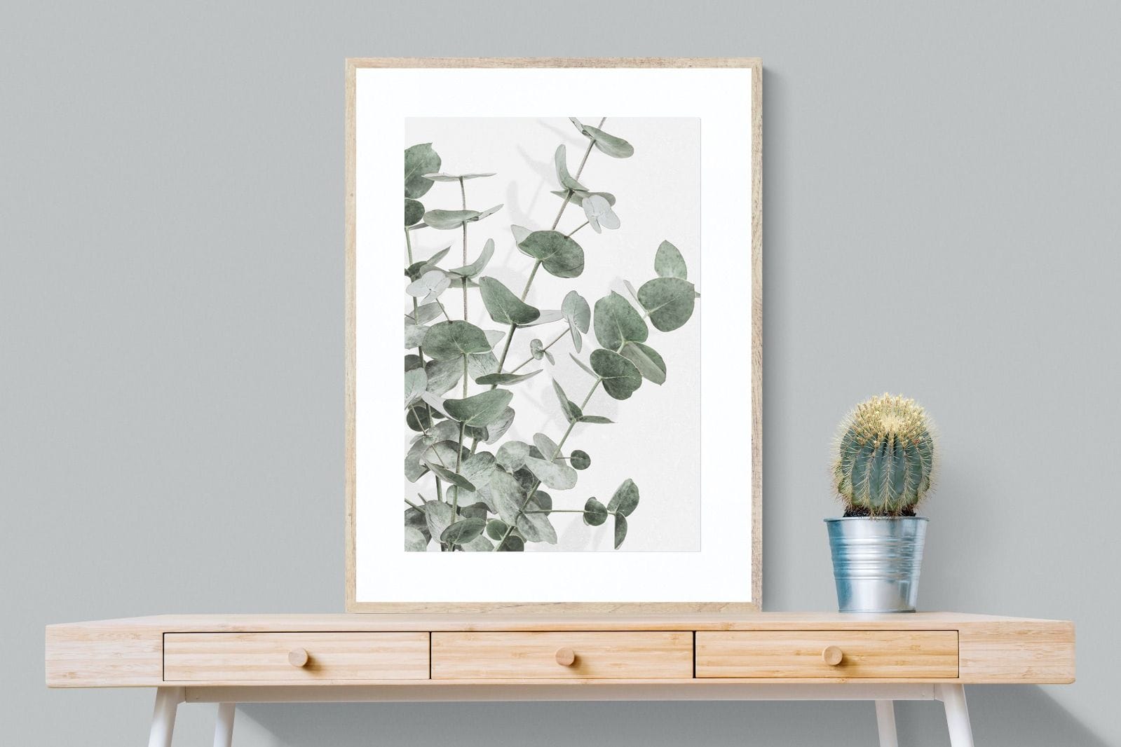 Flourishing Eucalyptus-Wall_Art-75 x 100cm-Framed Print-Wood-Pixalot