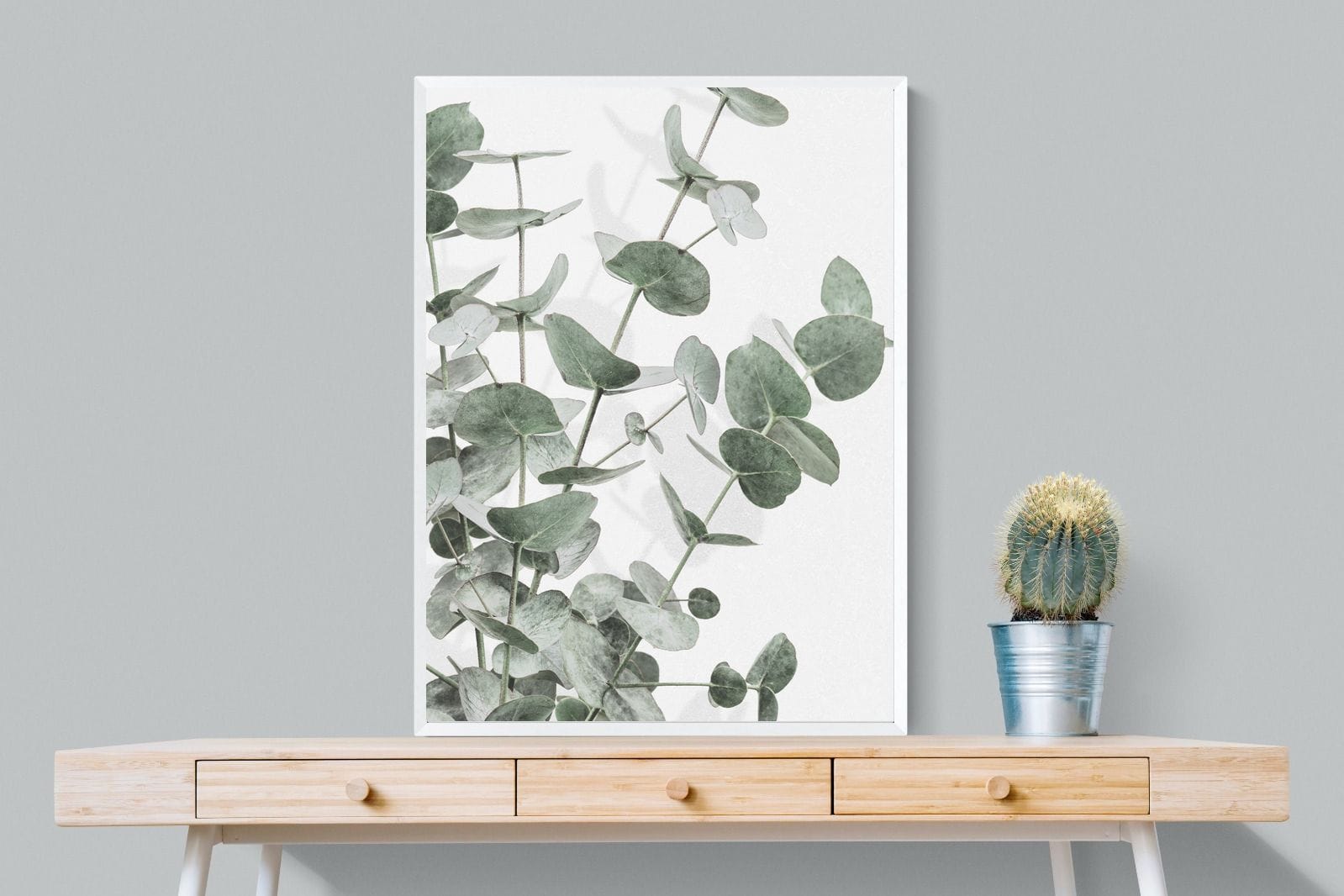 Flourishing Eucalyptus-Wall_Art-75 x 100cm-Mounted Canvas-White-Pixalot