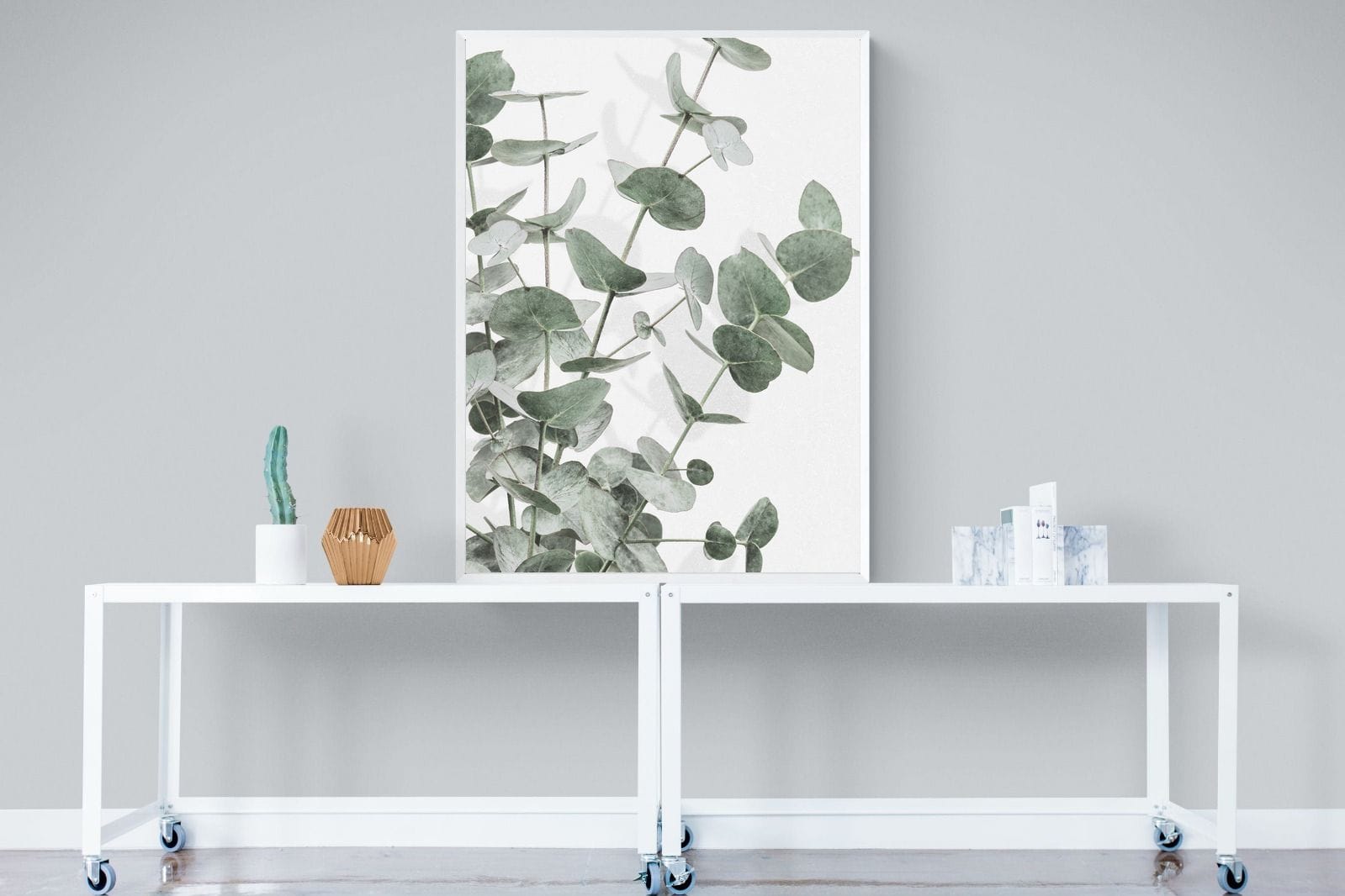 Flourishing Eucalyptus-Wall_Art-90 x 120cm-Mounted Canvas-White-Pixalot