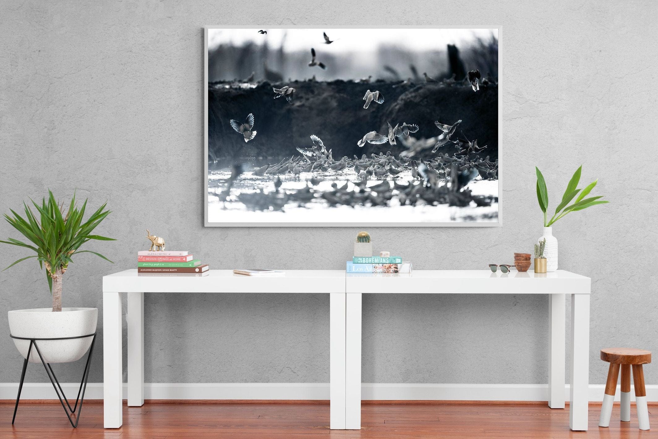 Fluttering Angels-Wall_Art-150 x 100cm-Mounted Canvas-White-Pixalot