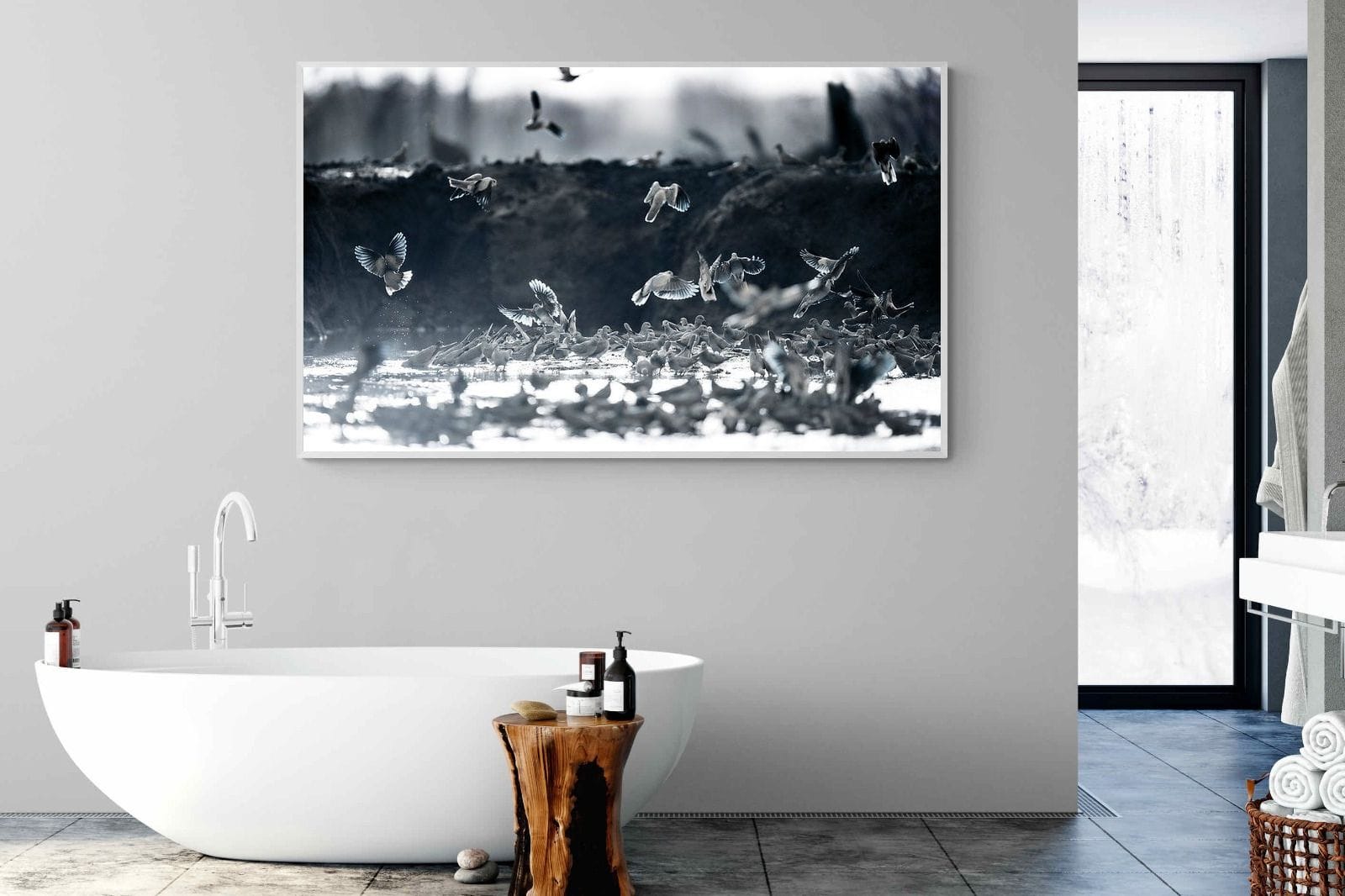 Fluttering Angels-Wall_Art-180 x 110cm-Mounted Canvas-White-Pixalot