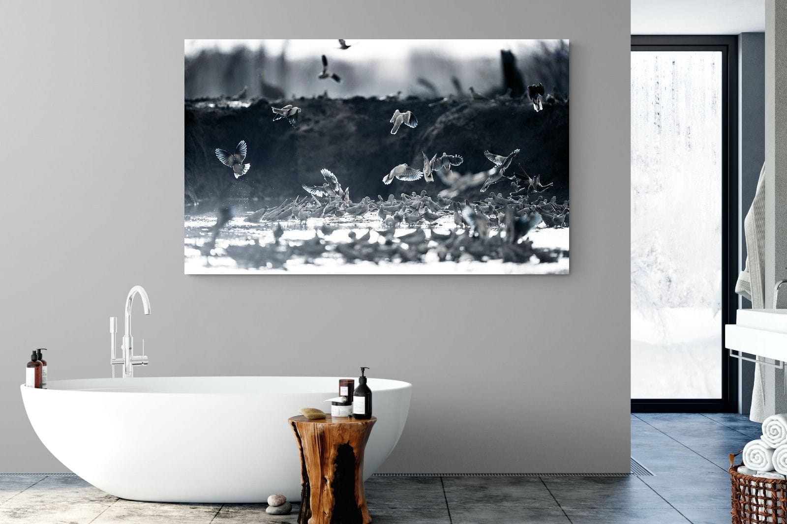 Fluttering Angels-Wall_Art-180 x 110cm-Mounted Canvas-No Frame-Pixalot