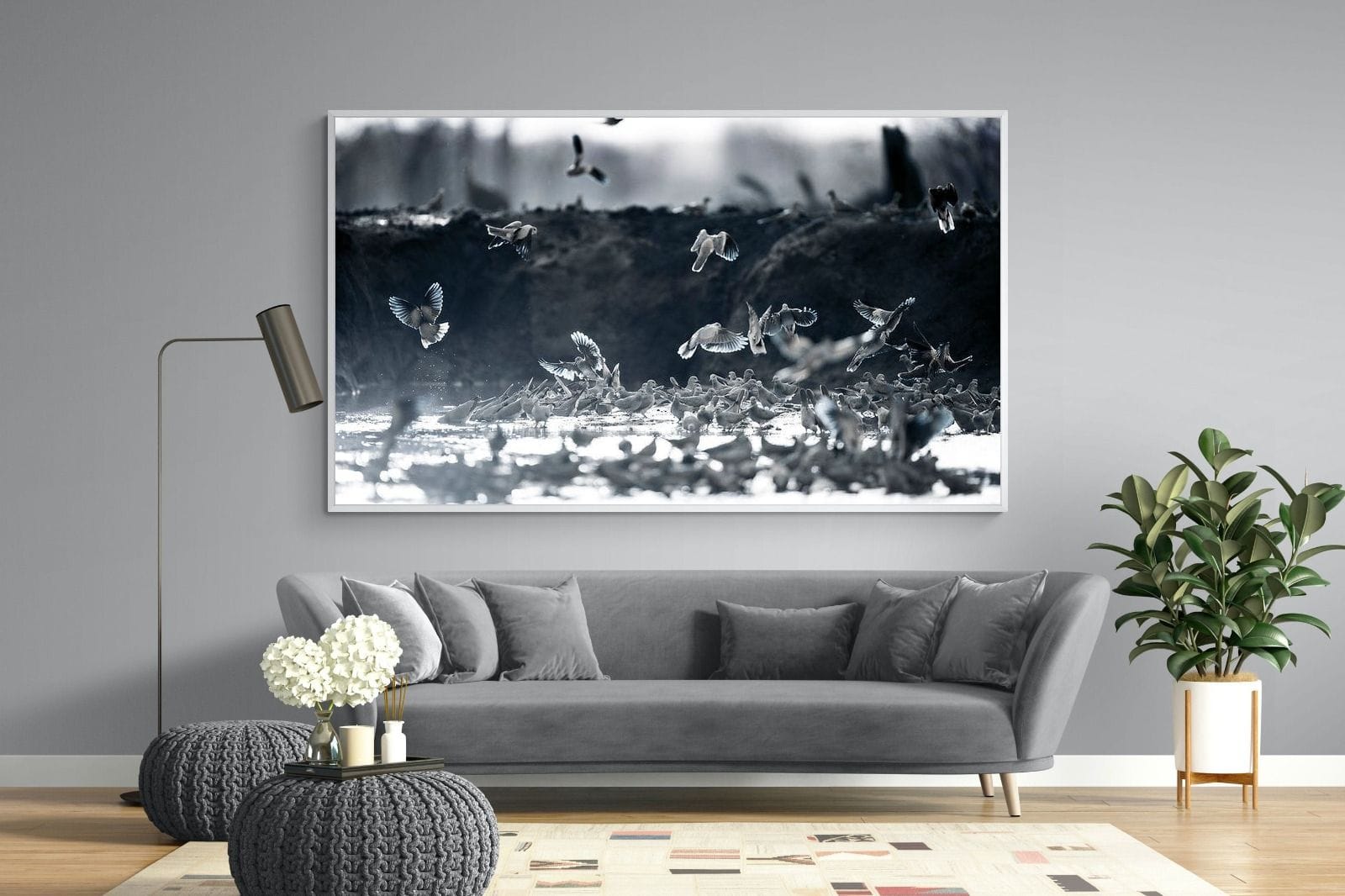 Fluttering Angels-Wall_Art-220 x 130cm-Mounted Canvas-White-Pixalot
