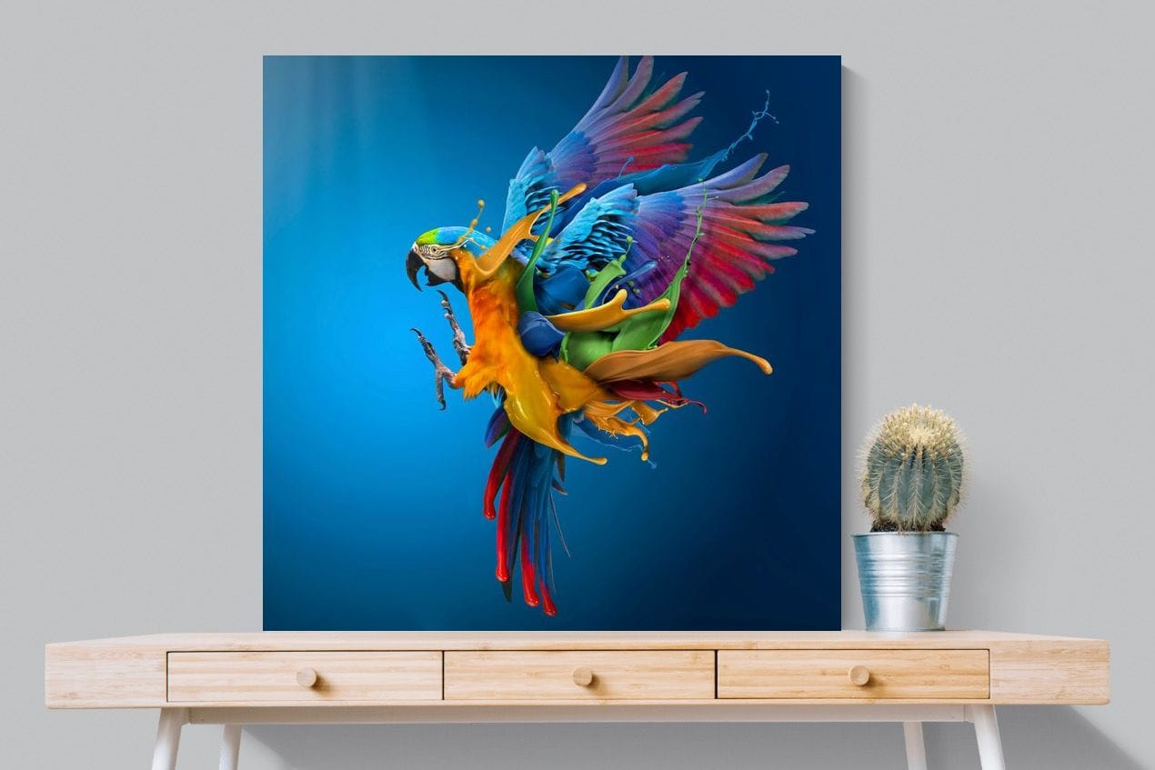 Flying Colours-Wall_Art-100 x 100cm-Mounted Canvas-No Frame-Pixalot