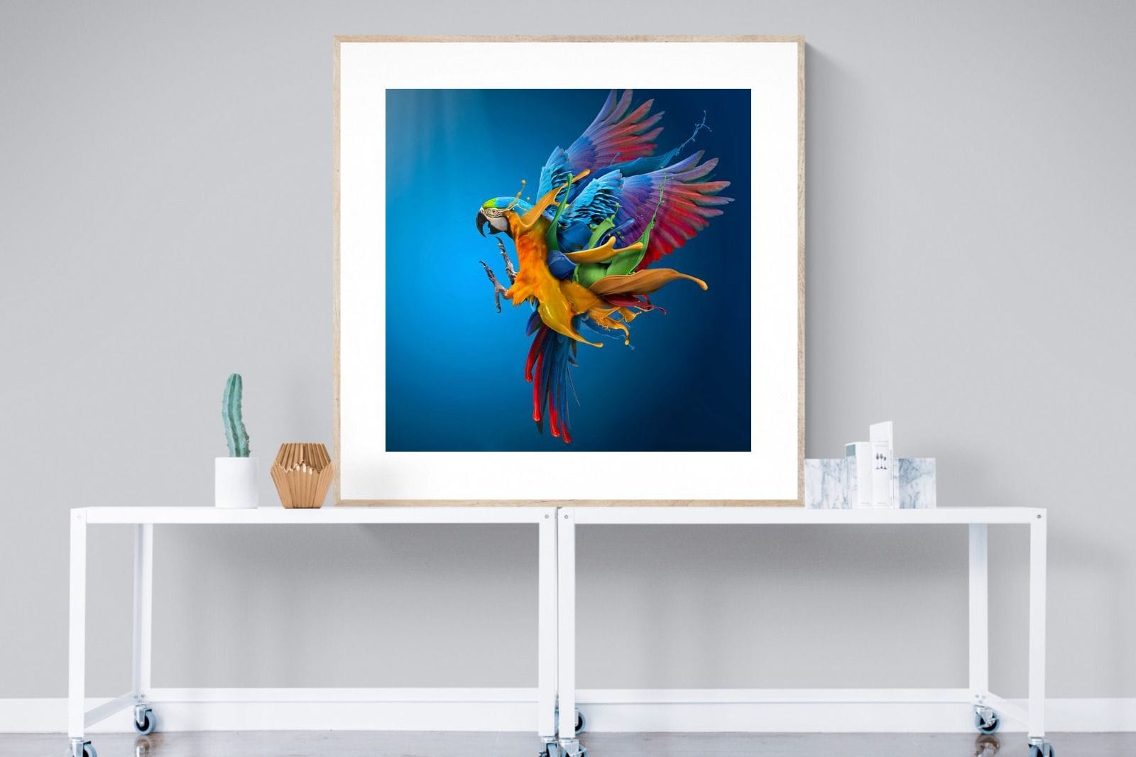 Flying Colours-Wall_Art-120 x 120cm-Framed Print-Wood-Pixalot
