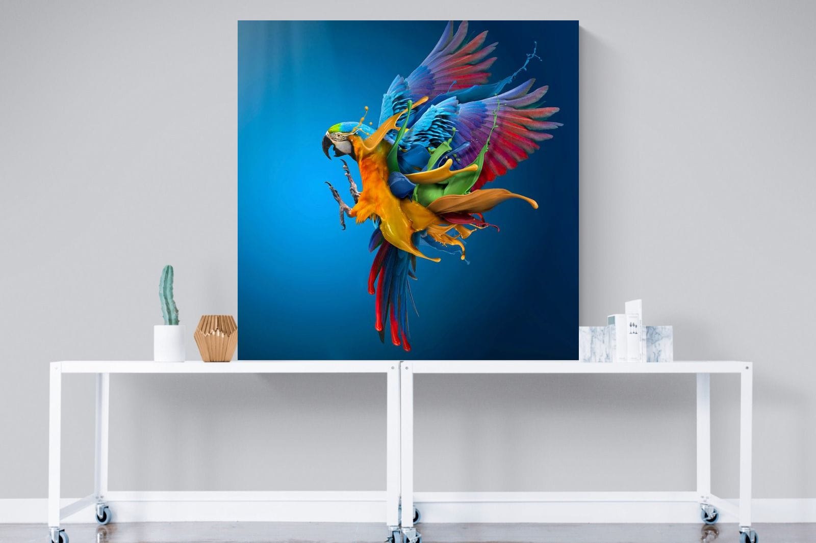 Flying Colours-Wall_Art-120 x 120cm-Mounted Canvas-No Frame-Pixalot
