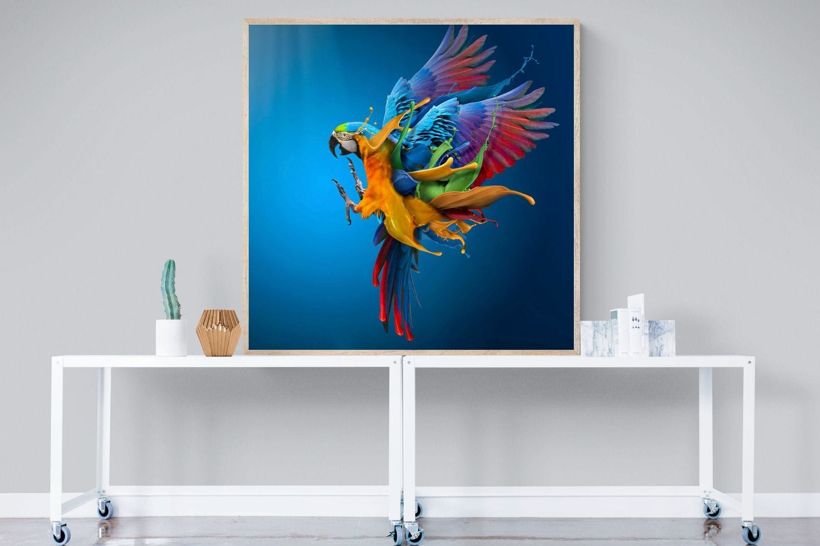 Flying Colours-Wall_Art-120 x 120cm-Mounted Canvas-Wood-Pixalot