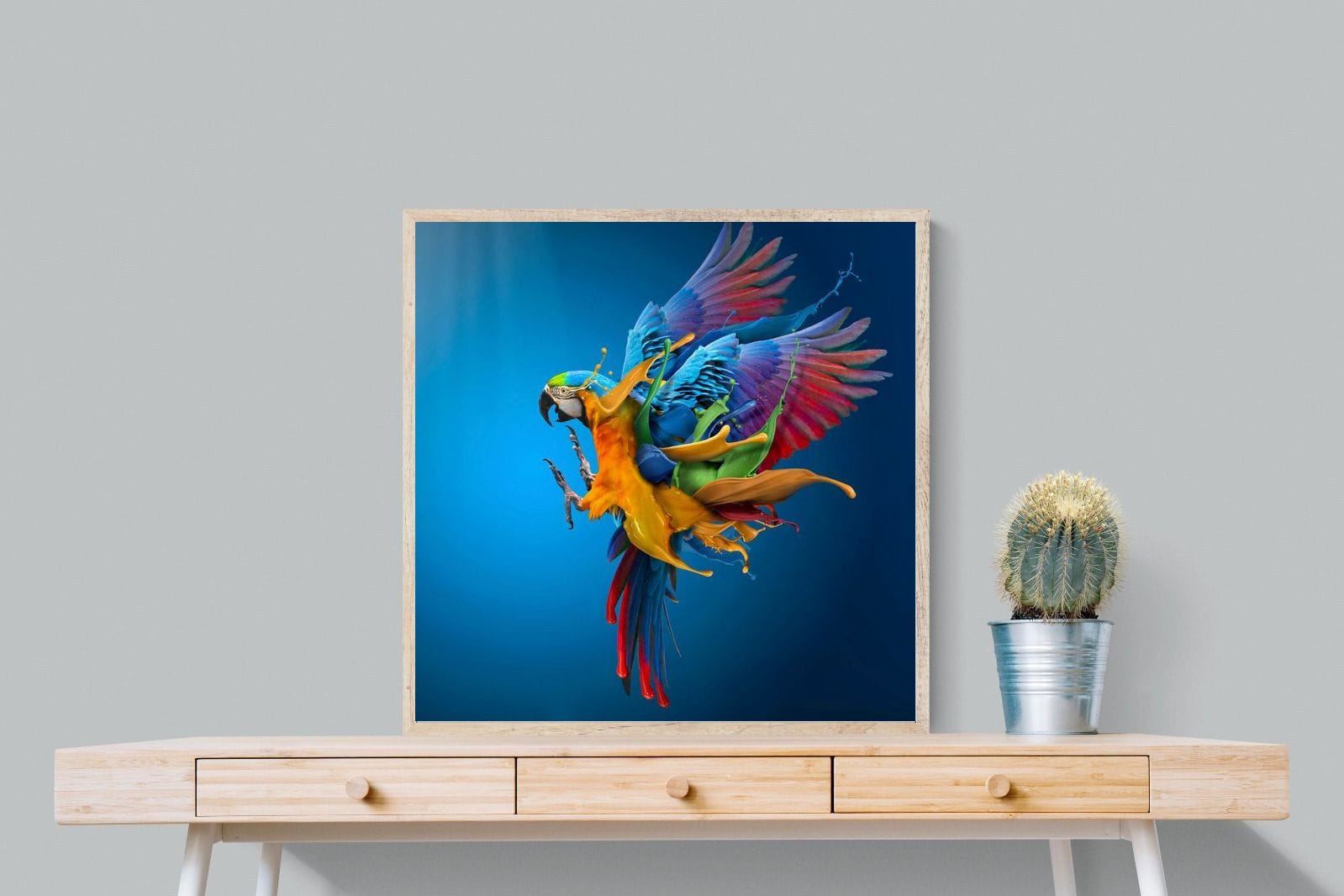 Flying Colours-Wall_Art-80 x 80cm-Mounted Canvas-Wood-Pixalot