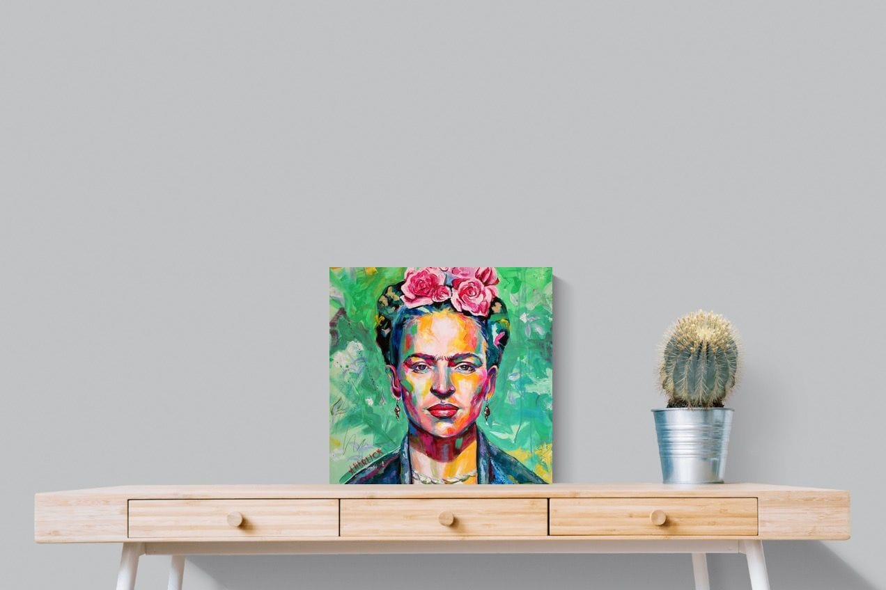 Frida Homage-Wall_Art-50 x 50cm-Mounted Canvas-No Frame-Pixalot