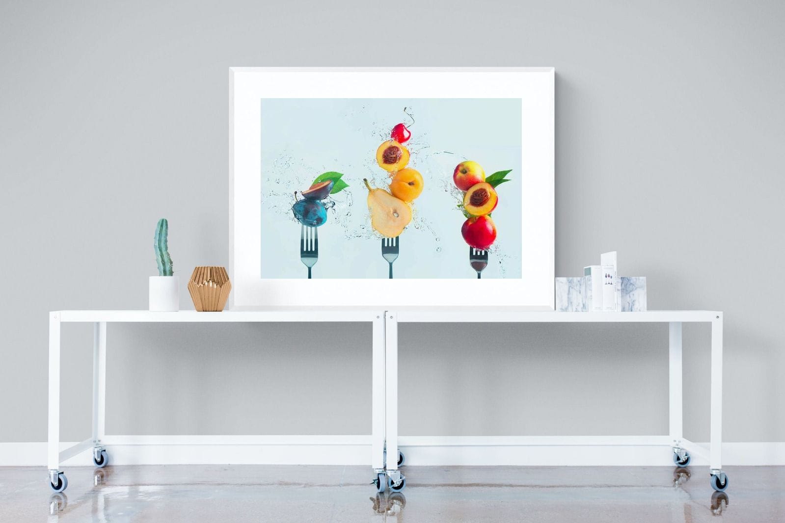 Fruit Salad-Wall_Art-120 x 90cm-Framed Print-White-Pixalot