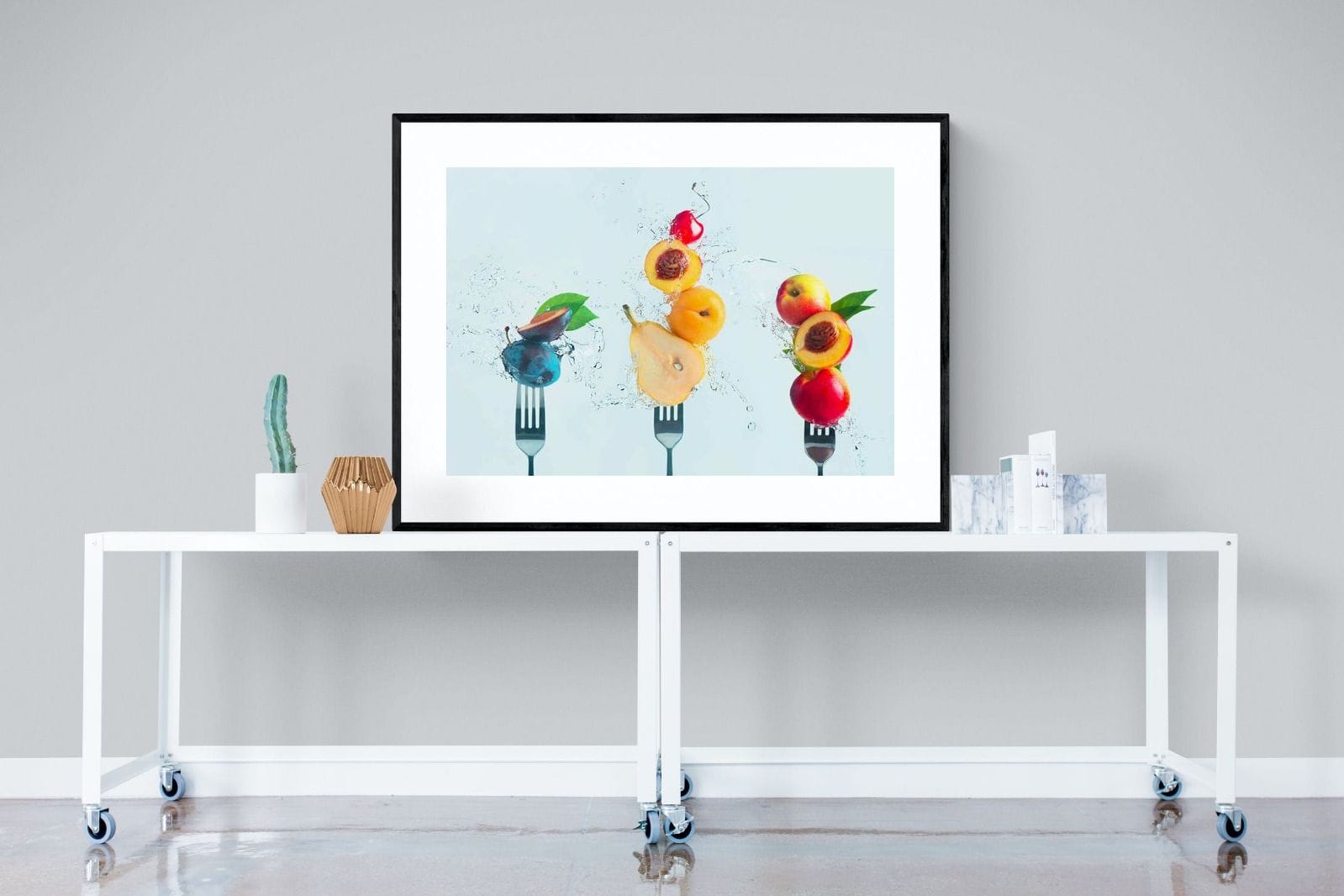 Fruit Salad-Wall_Art-120 x 90cm-Framed Print-Black-Pixalot