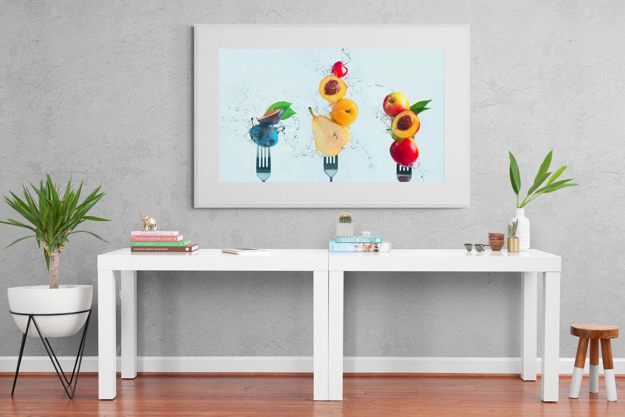 Fruit Salad-Wall_Art-150 x 100cm-Framed Print-White-Pixalot