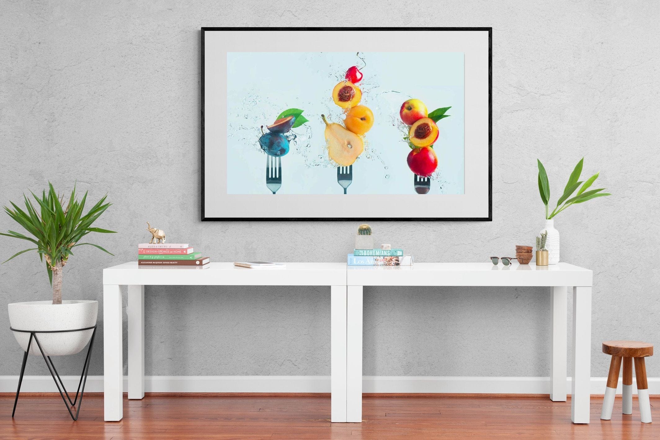 Fruit Salad-Wall_Art-150 x 100cm-Framed Print-Black-Pixalot