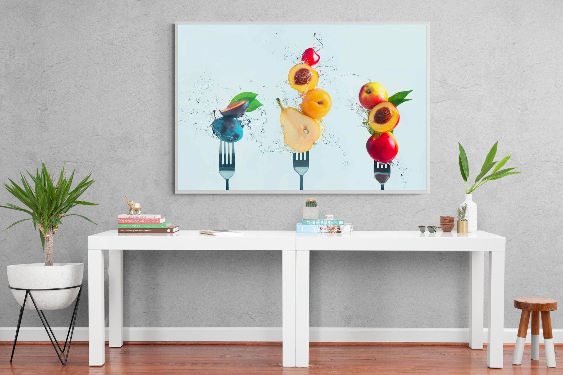 Fruit Salad-Wall_Art-150 x 100cm-Mounted Canvas-White-Pixalot