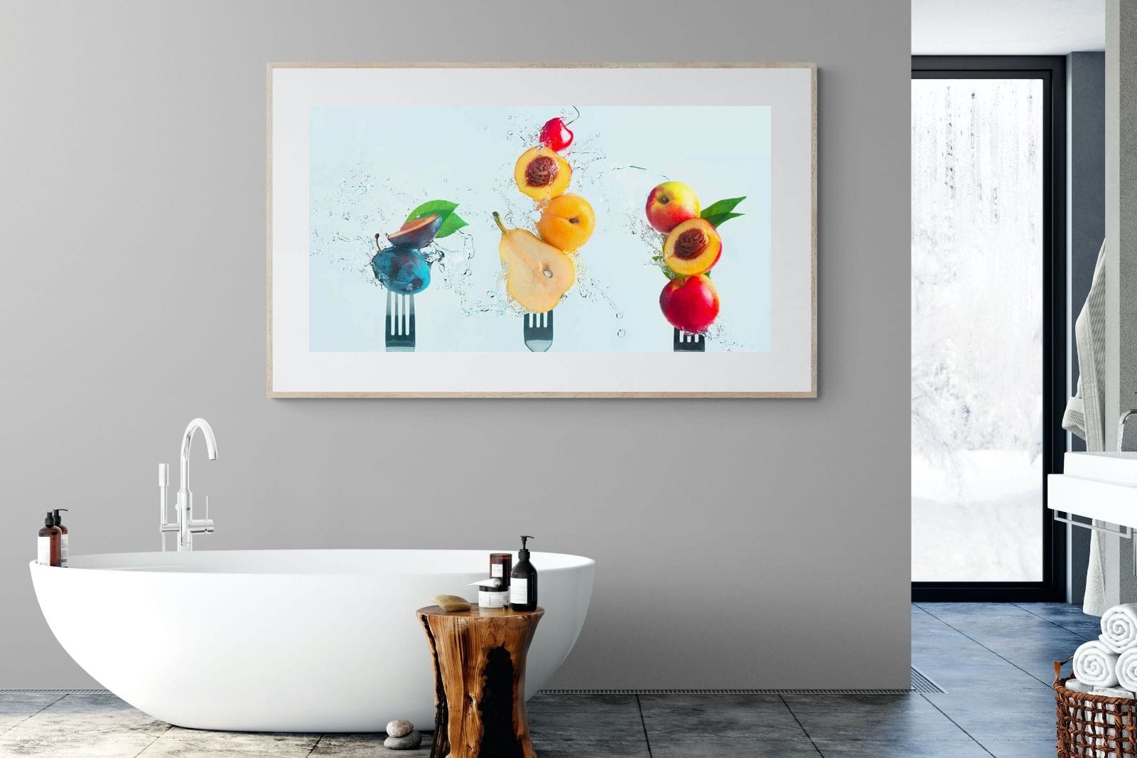 Fruit Salad-Wall_Art-180 x 110cm-Framed Print-Wood-Pixalot