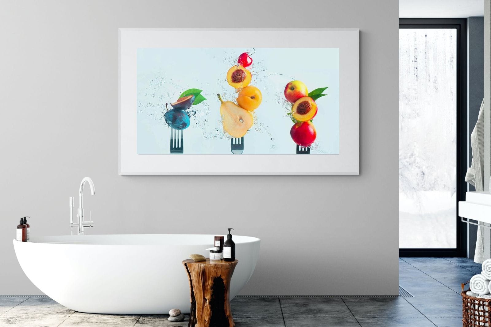Fruit Salad-Wall_Art-180 x 110cm-Framed Print-White-Pixalot