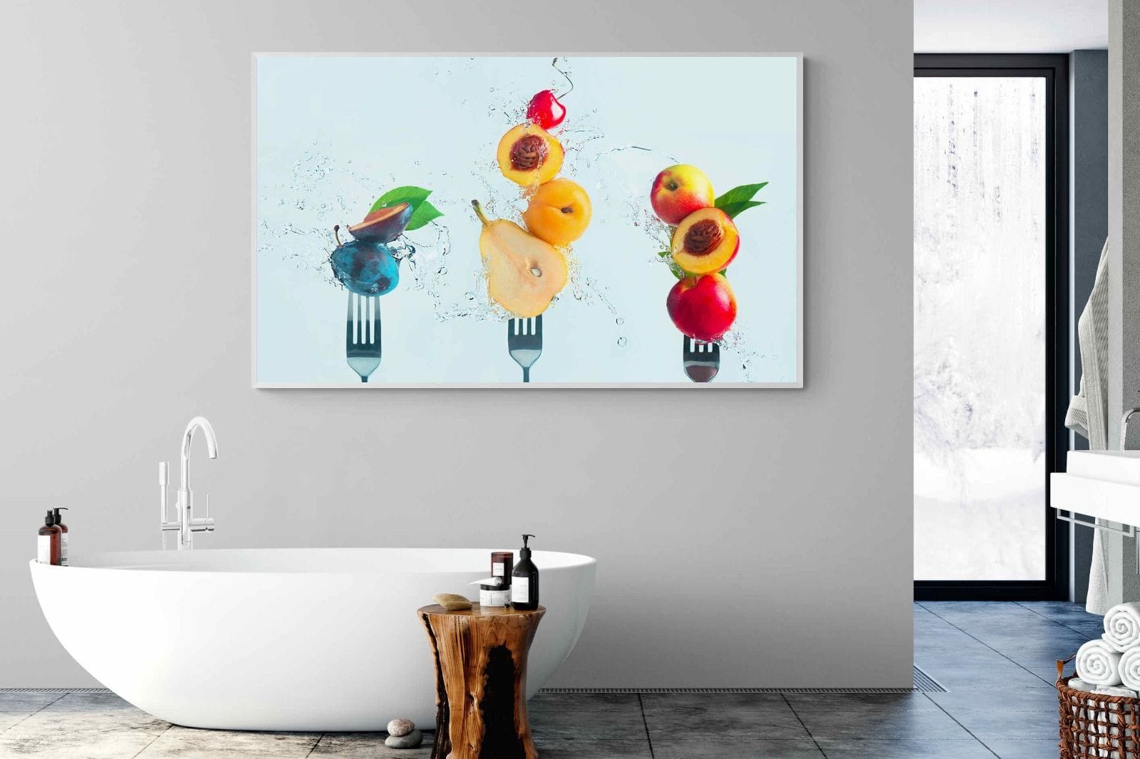 Fruit Salad-Wall_Art-180 x 110cm-Mounted Canvas-White-Pixalot