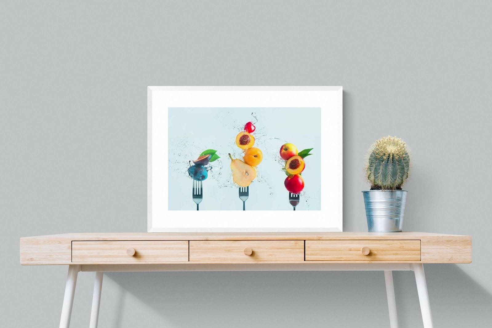 Fruit Salad-Wall_Art-80 x 60cm-Framed Print-White-Pixalot