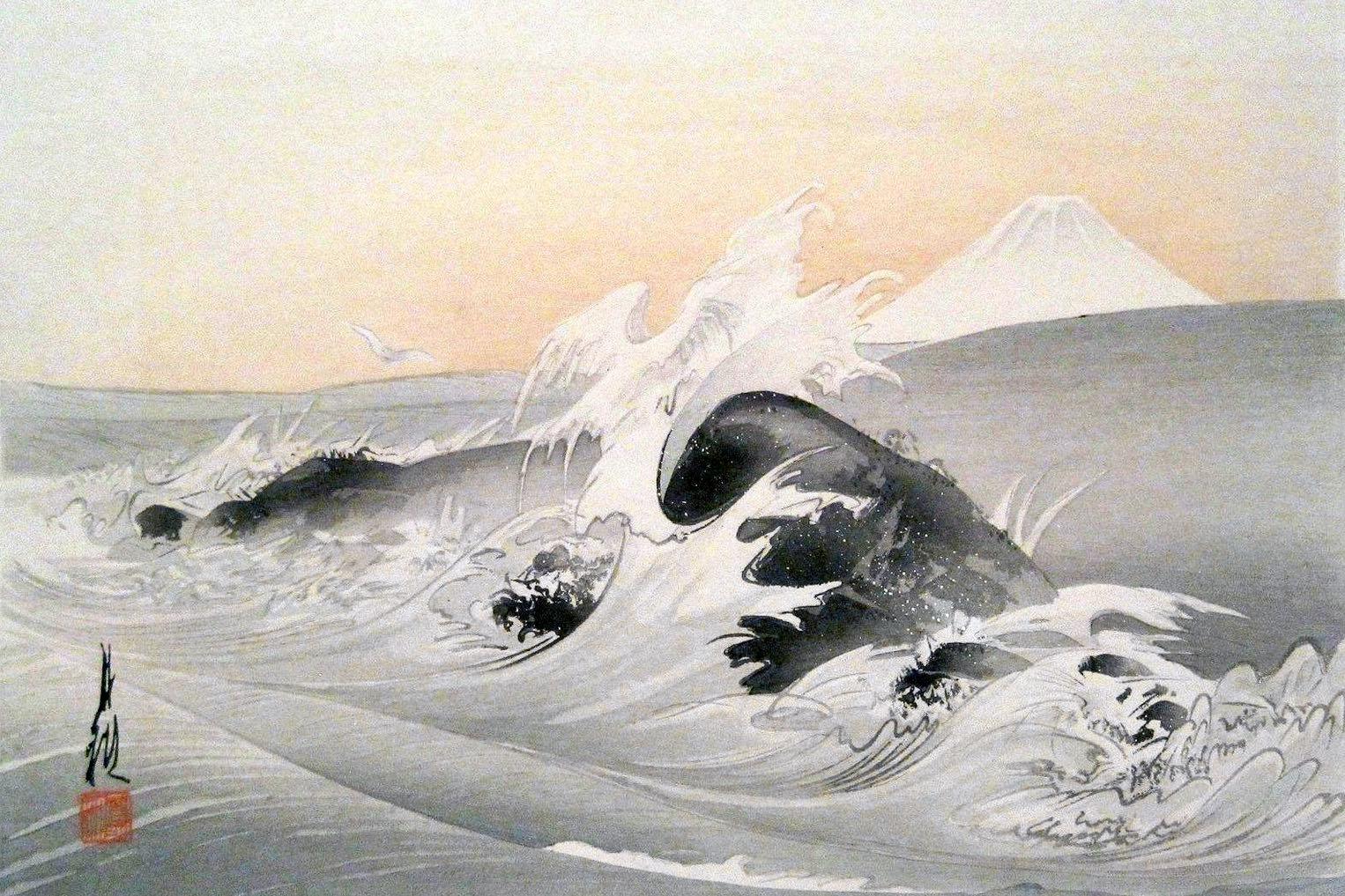 Fuji From The Sea-Wall_Art-Pixalot