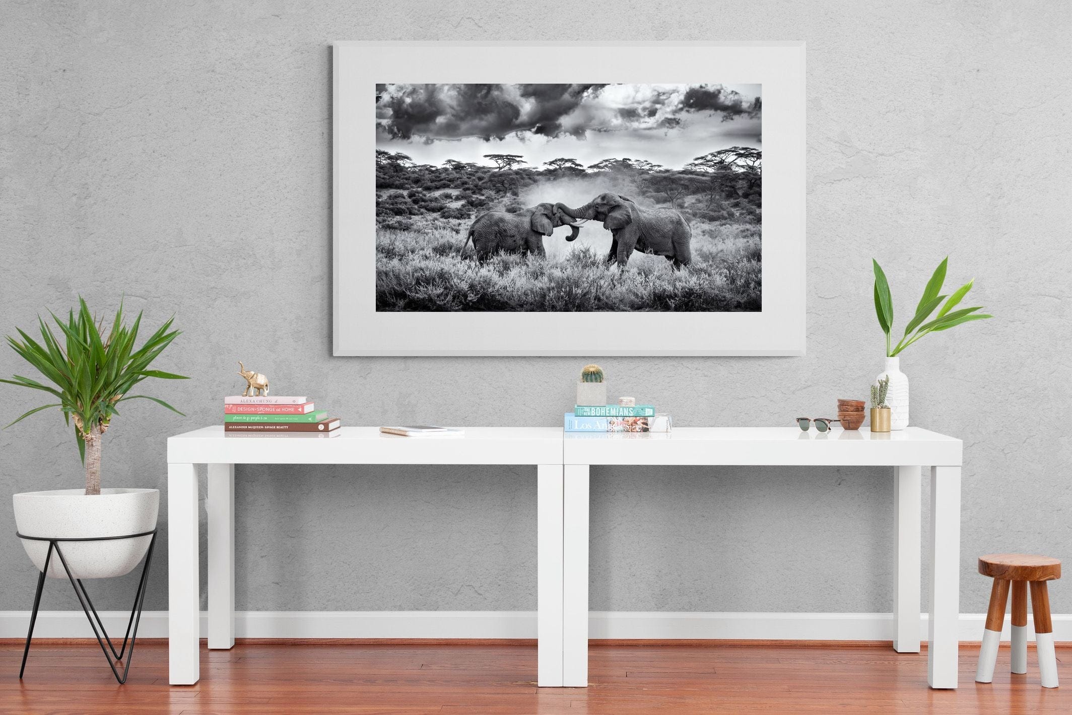 Giants-Wall_Art-150 x 100cm-Framed Print-White-Pixalot