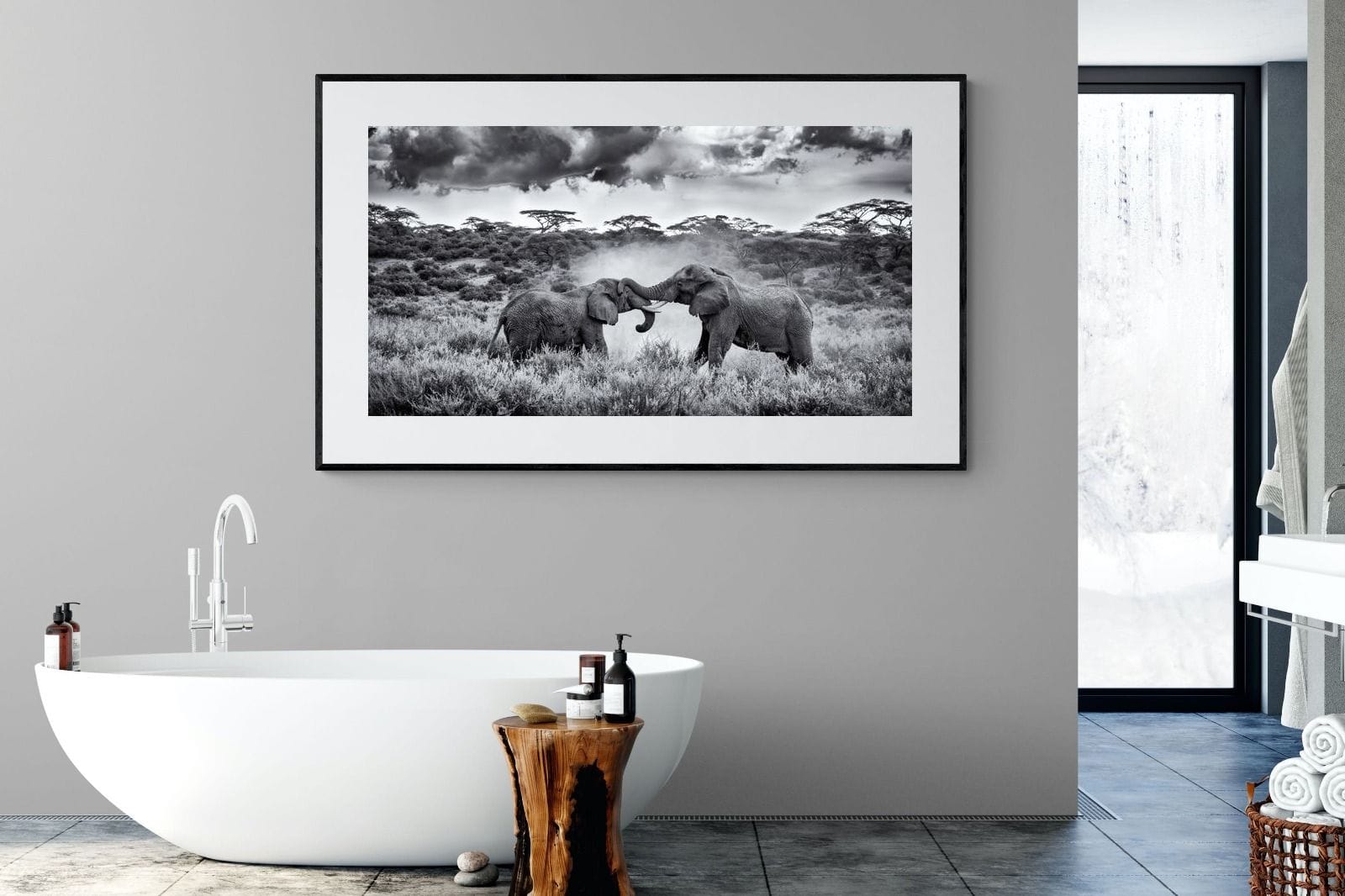 Giants-Wall_Art-180 x 110cm-Framed Print-Black-Pixalot