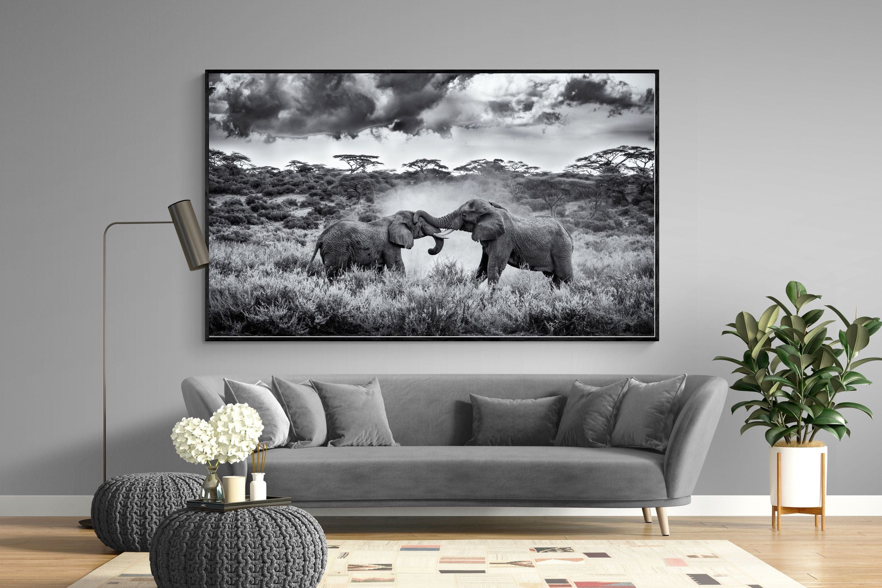 Giants-Wall_Art-220 x 130cm-Mounted Canvas-Black-Pixalot