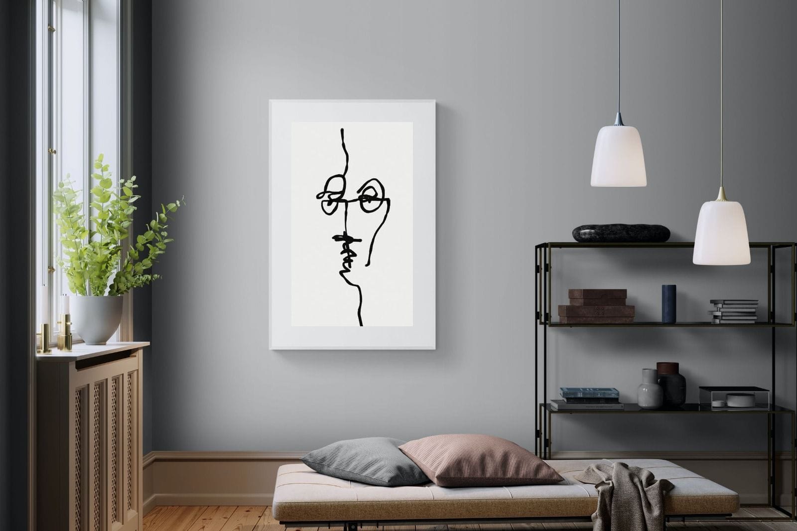 Her-Wall_Art-100 x 150cm-Framed Print-White-Pixalot