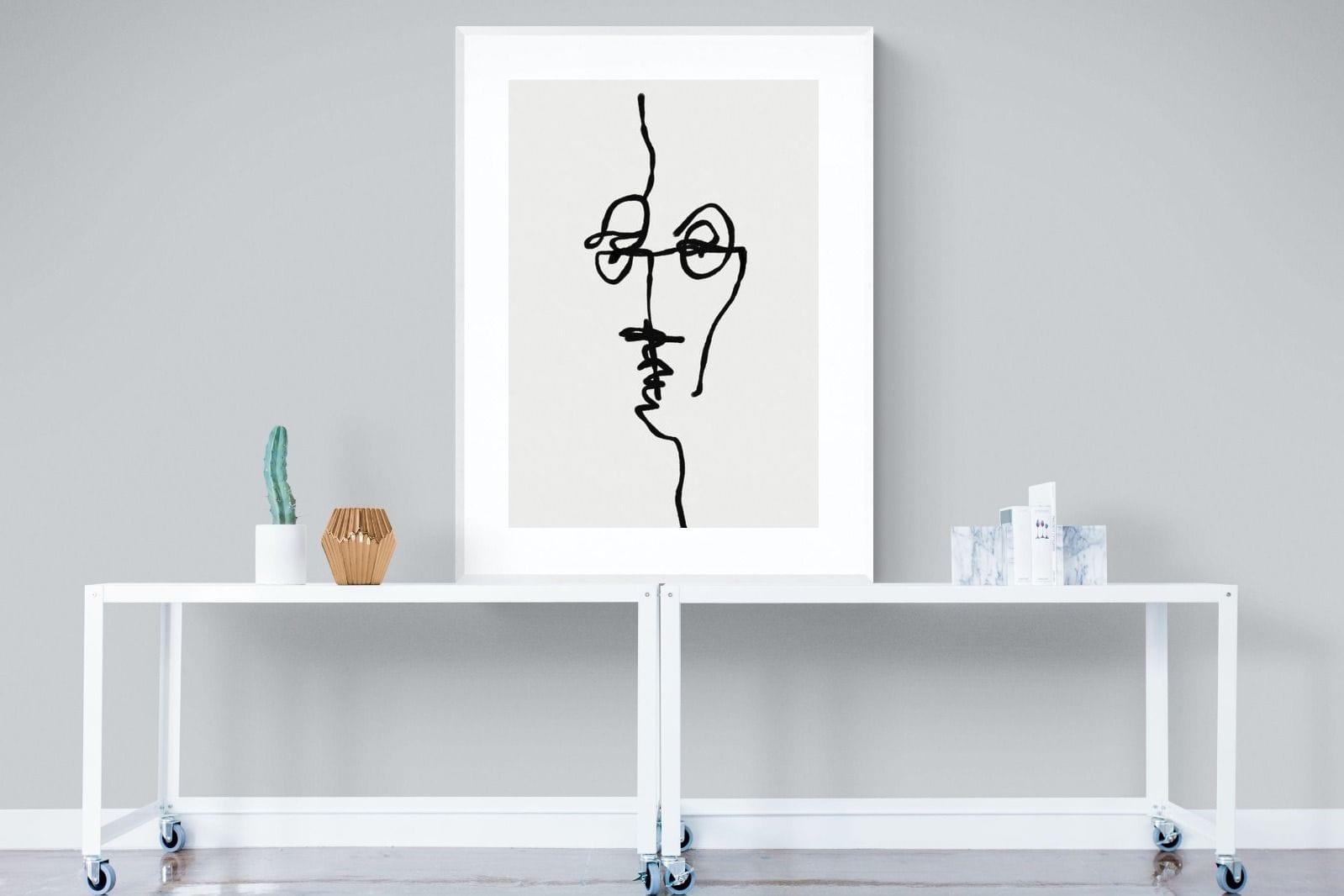 Her-Wall_Art-90 x 120cm-Framed Print-White-Pixalot