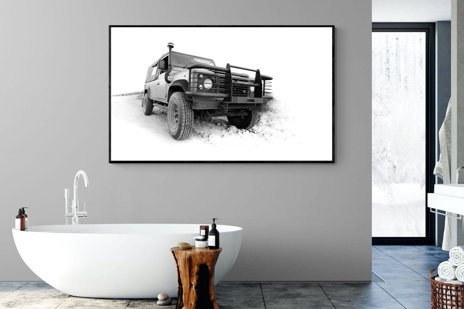 High Key Landy-Wall_Art-180 x 110cm-Mounted Canvas-Black-Pixalot