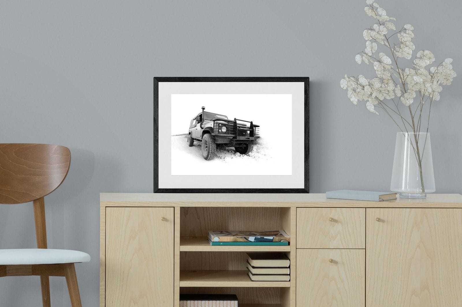 High Key Landy-Wall_Art-60 x 45cm-Framed Print-Black-Pixalot