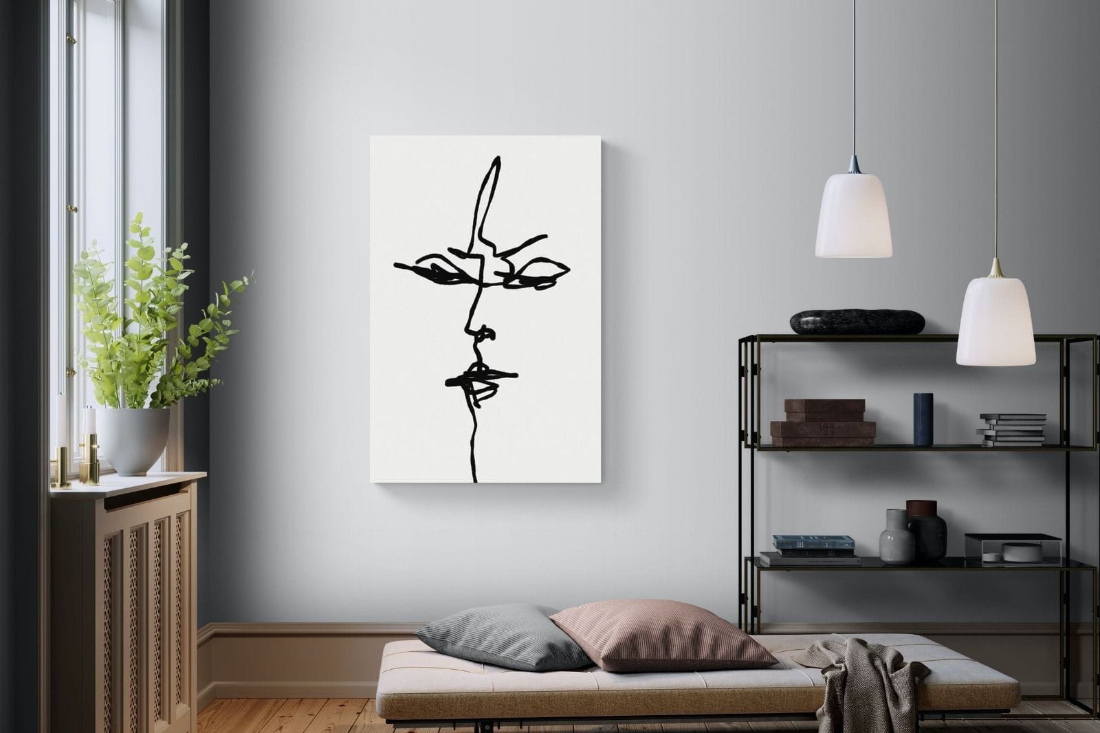 Him-Wall_Art-100 x 150cm-Mounted Canvas-No Frame-Pixalot