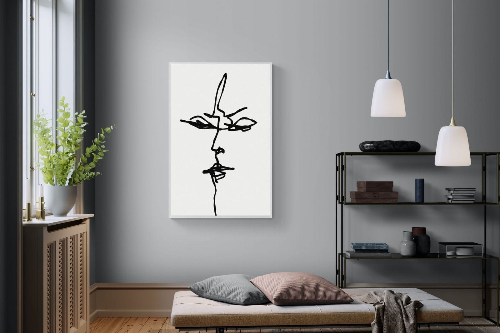 Him-Wall_Art-100 x 150cm-Mounted Canvas-White-Pixalot