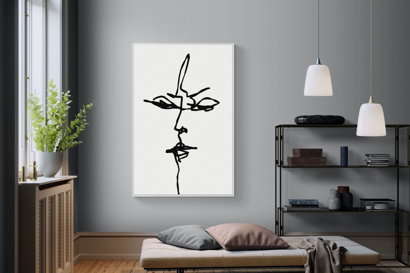 Him-Wall_Art-120 x 180cm-Mounted Canvas-White-Pixalot
