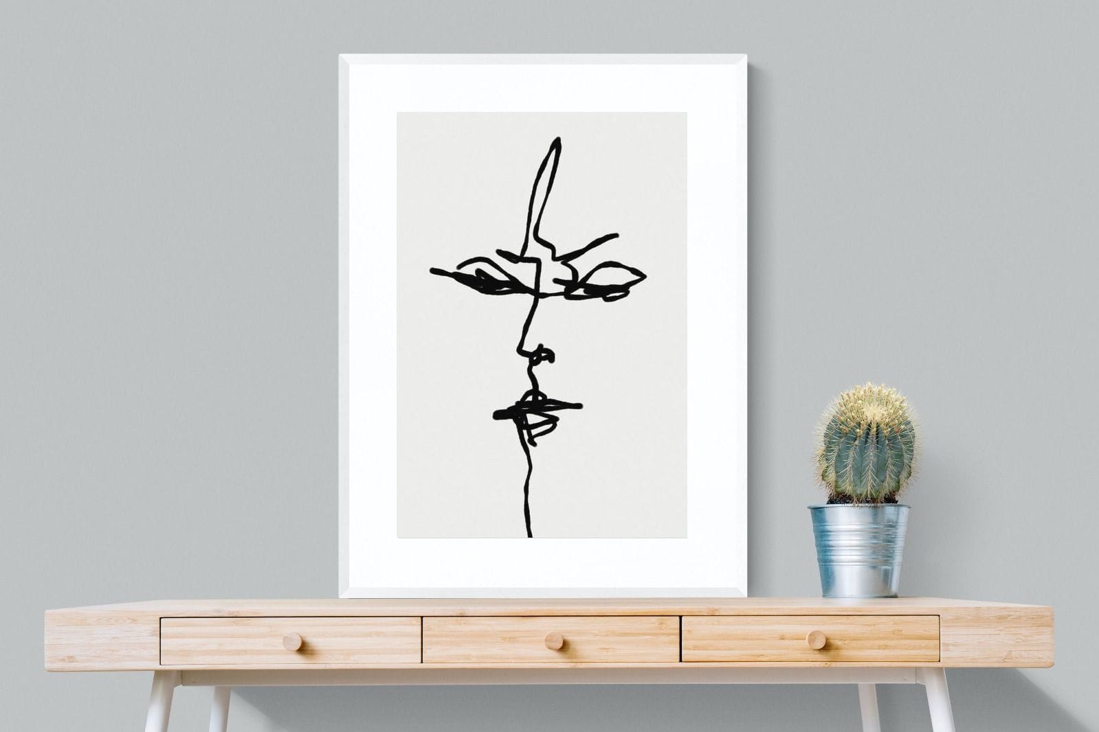 Him-Wall_Art-75 x 100cm-Framed Print-White-Pixalot
