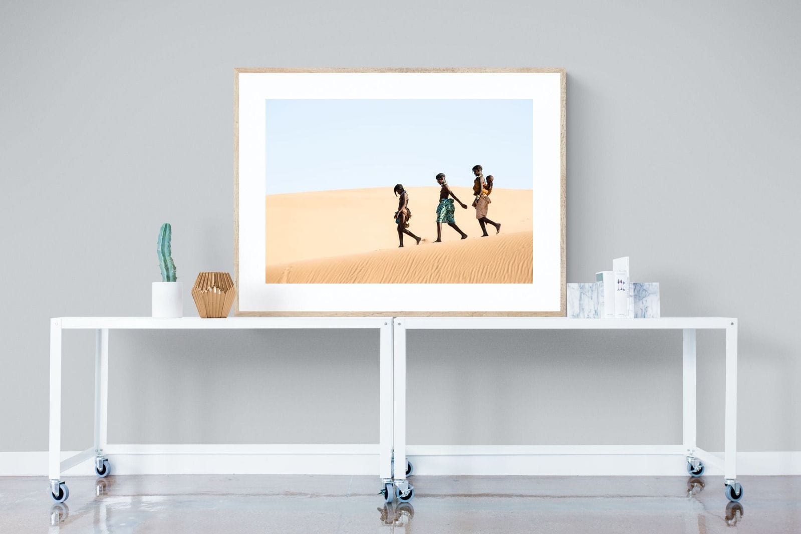 Himba Kids-Wall_Art-120 x 90cm-Framed Print-Wood-Pixalot