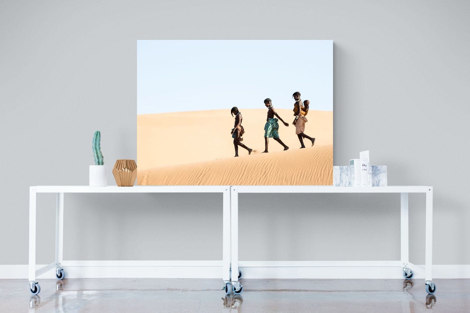 Himba Kids-Wall_Art-120 x 90cm-Mounted Canvas-No Frame-Pixalot